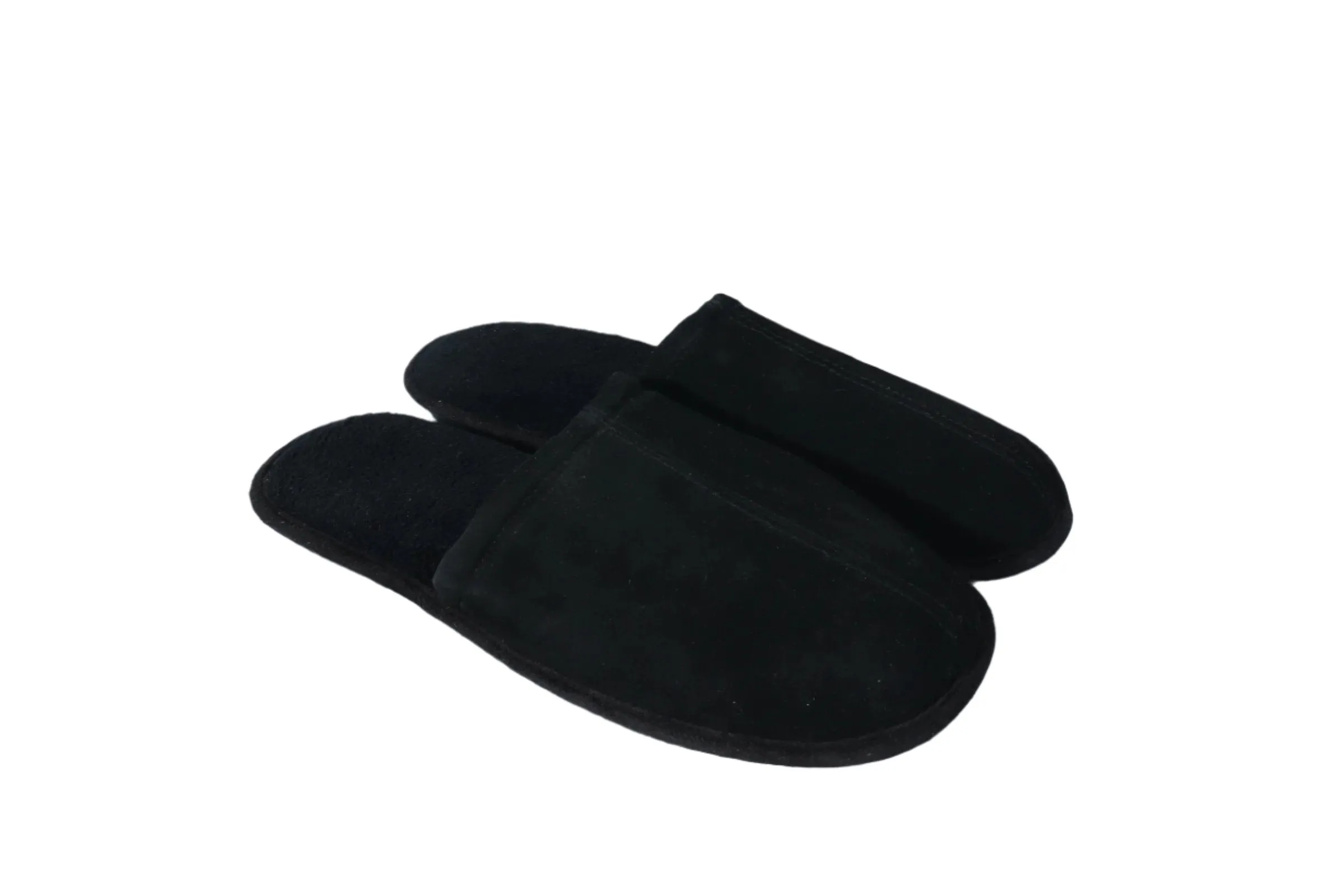 Faux suede slippers