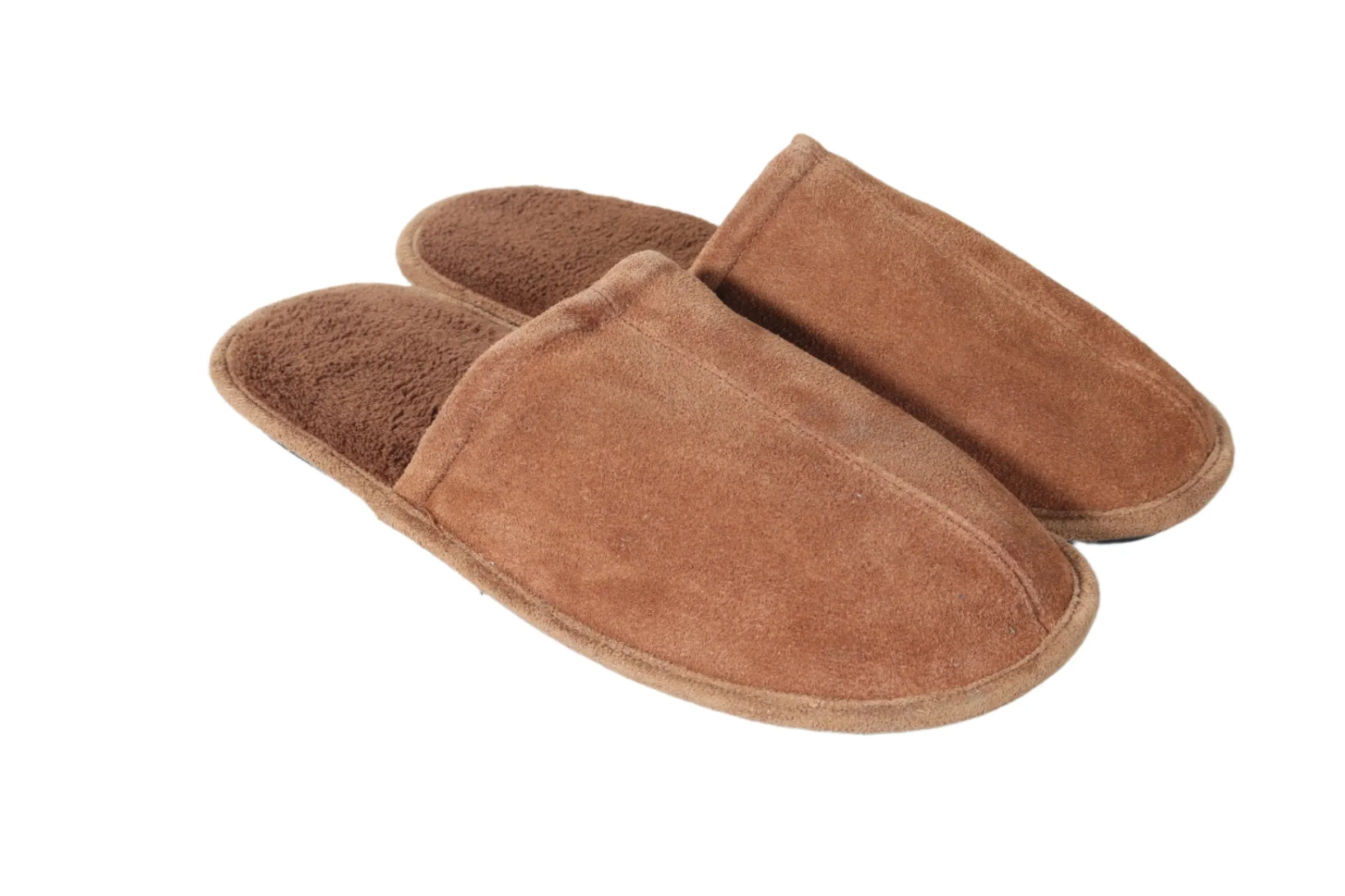 Faux suede slippers