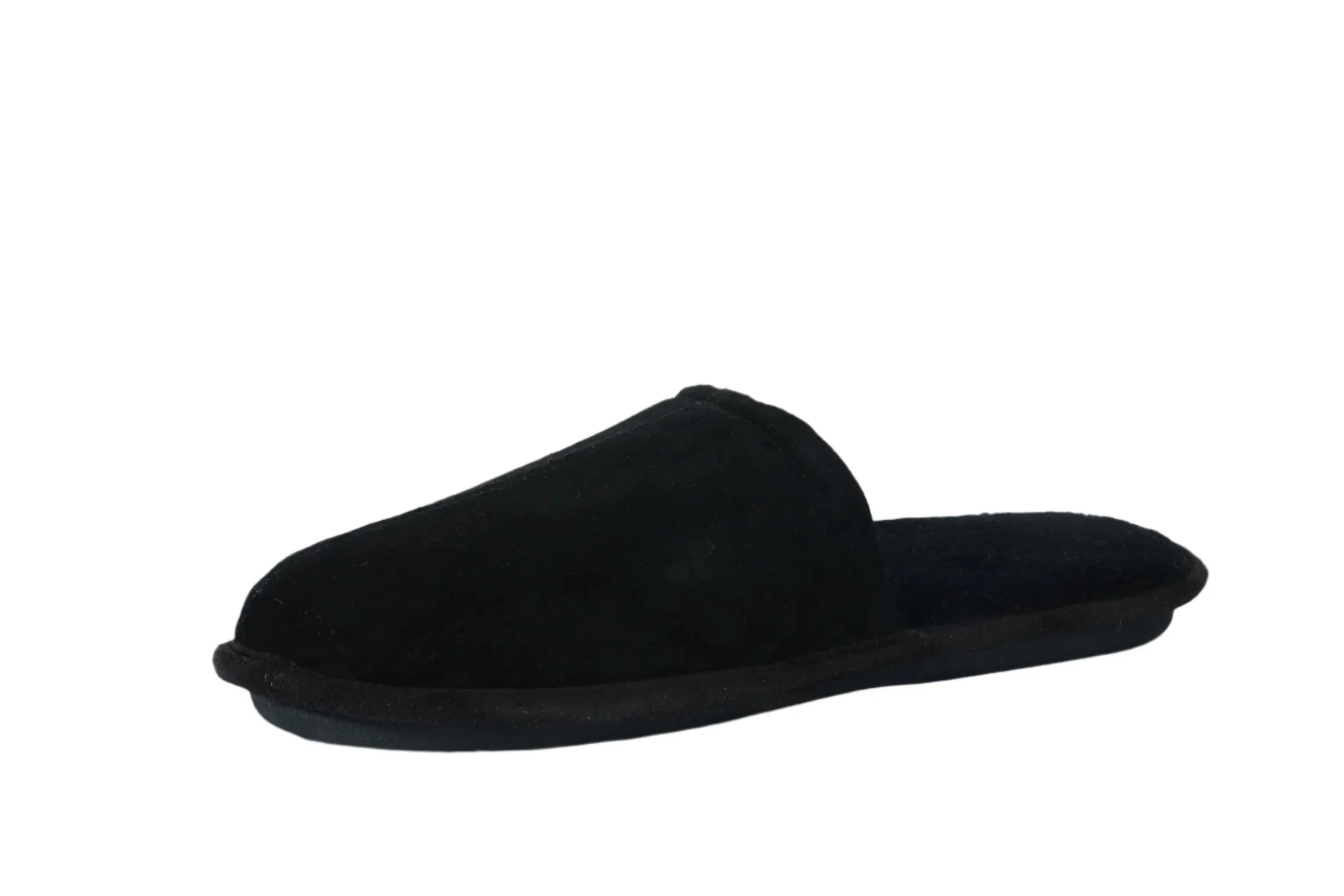 Faux suede slippers