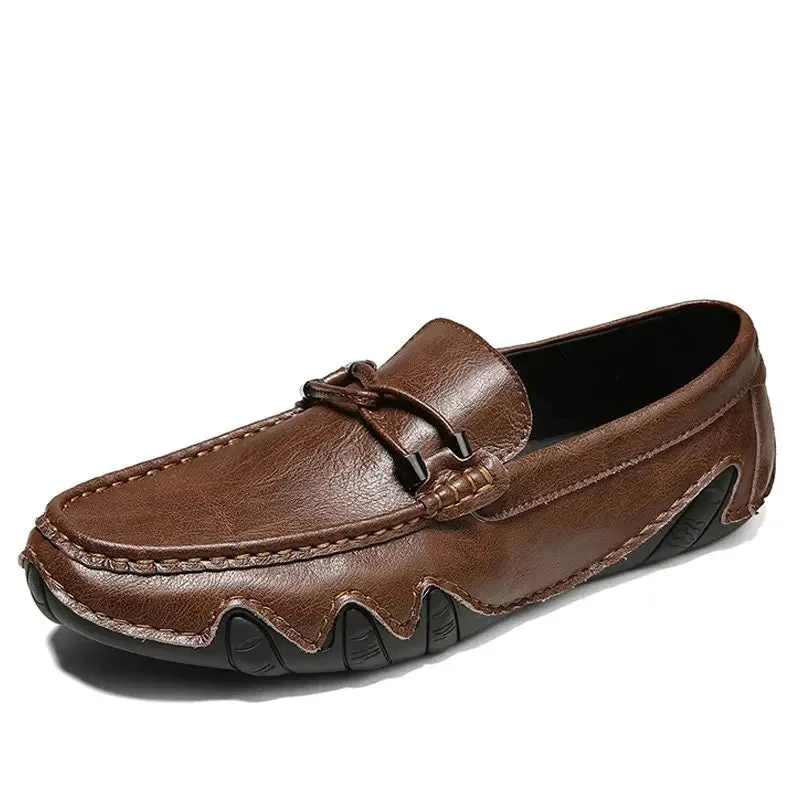 Genuine Leather Man Loafers Luxury Casual Shoes For Men Boat Shoes Handmade Men Driving Shoes Male Mocasines Zapatos