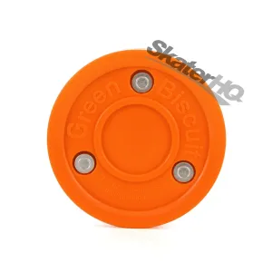 Green Biscuit Hockey Puck - Orange