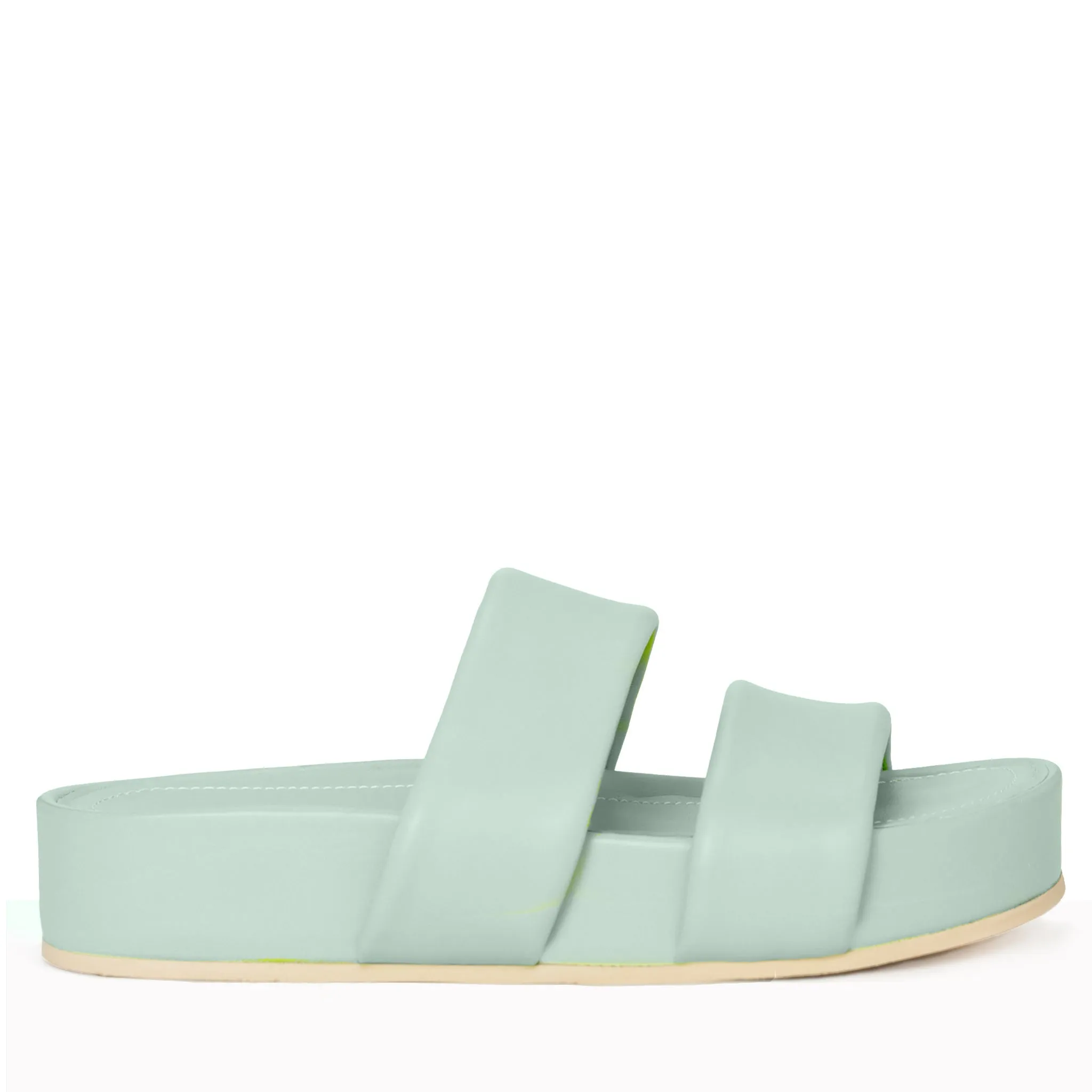 Hallie Light Green Leather