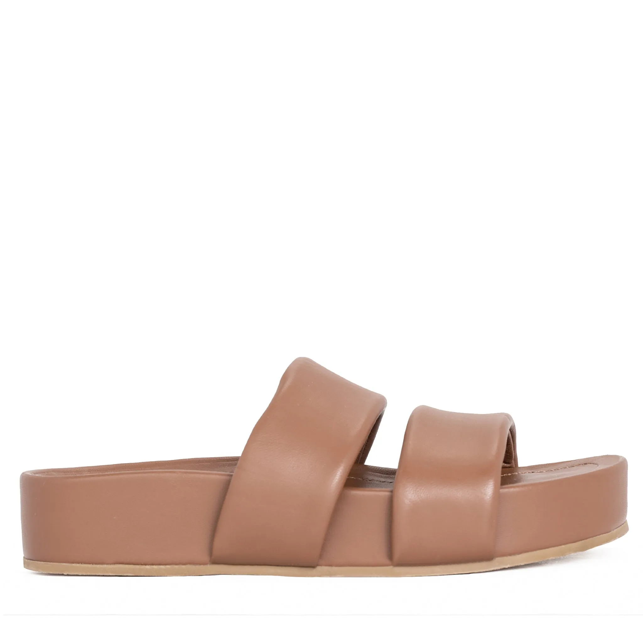 Hallie Navy Leather Sandal