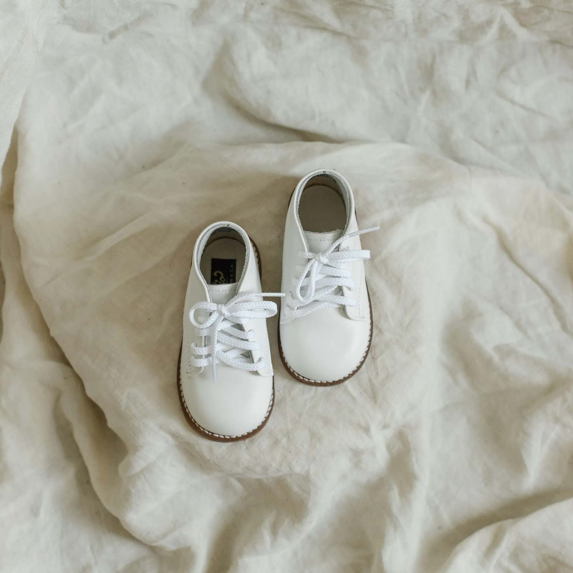 Henry First Walker | White (Leather Sole)