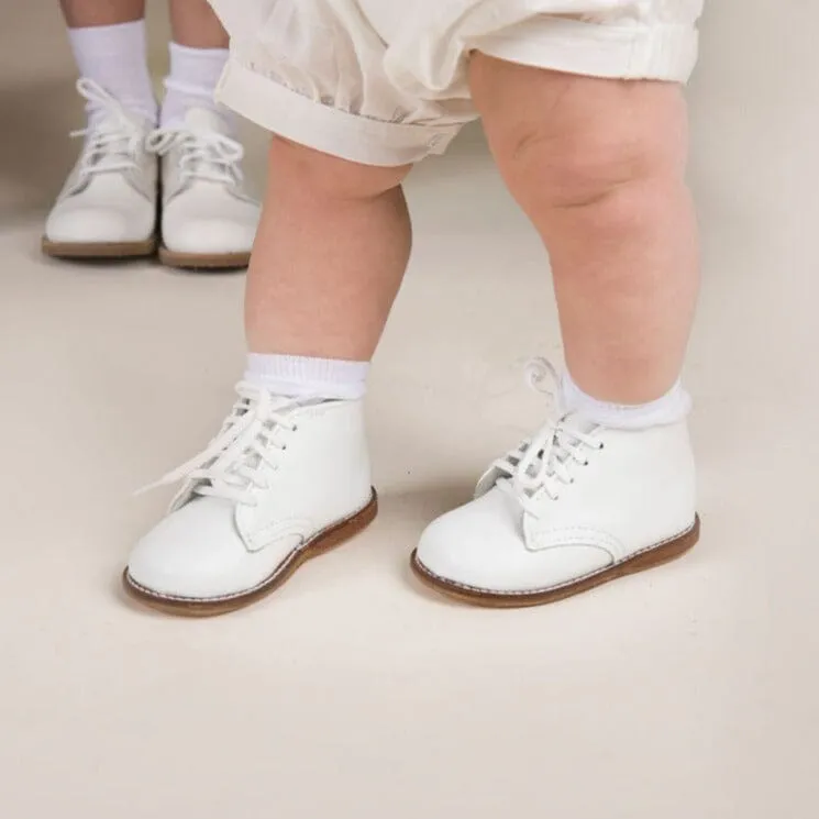 Henry First Walker | White (Leather Sole)