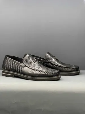 ✅High -quality Dedication✅Men's High Quality Perforated Genuine Leather Breathable Casual Driving Shoes
