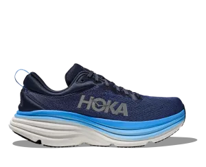 'HOKA' Men's Bondi 8 - Outer Space / All Aboard (Wide)