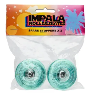 Impala Toe Stop - CLEAR BLUE GLITTER