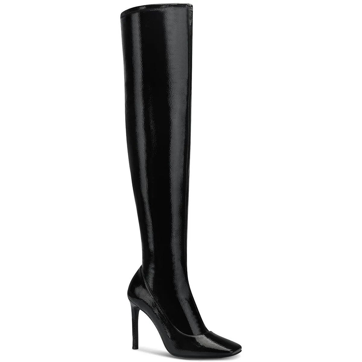 INC Womens Keenah Patent Square Toe Thigh-High Boots