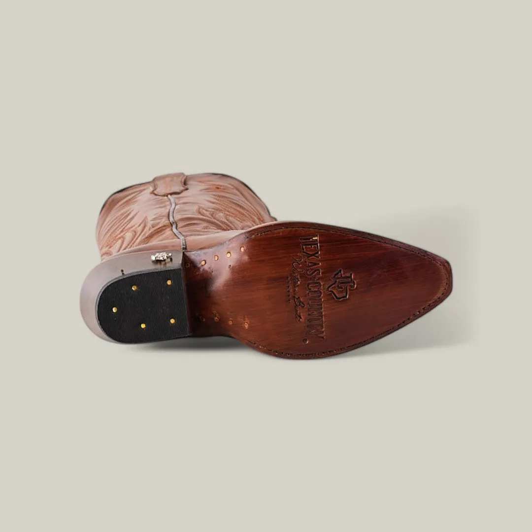 Kellie Clayton Brown Lether Sole - Tall Shaft - Snip Toe