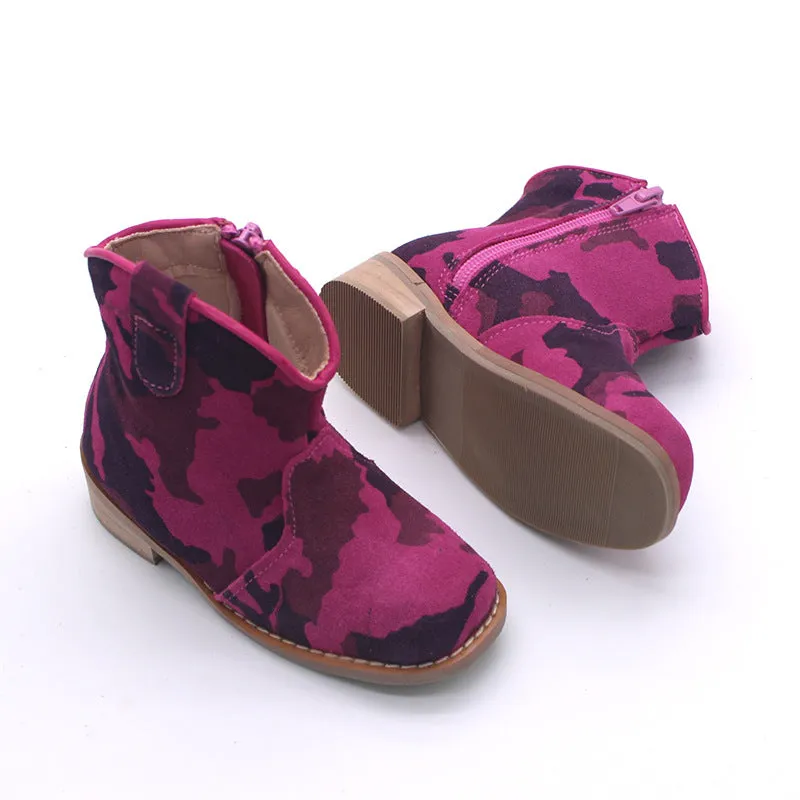 Little Children's Retro Tassel Denim Boots