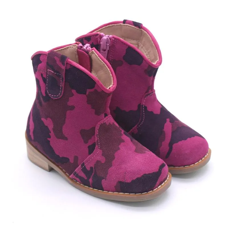Little Children's Retro Tassel Denim Boots