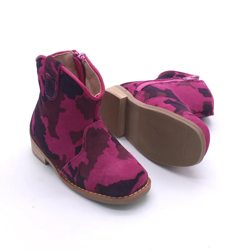 Little Children's Retro Tassel Denim Boots