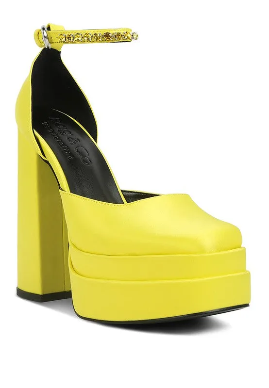 MARTINI Sky High Satin Sandals