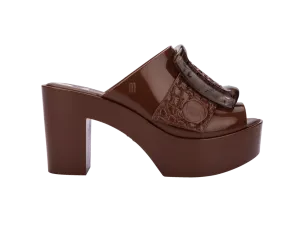 Melissa   Viktor & Rolf Buckle Up Mule - Brown