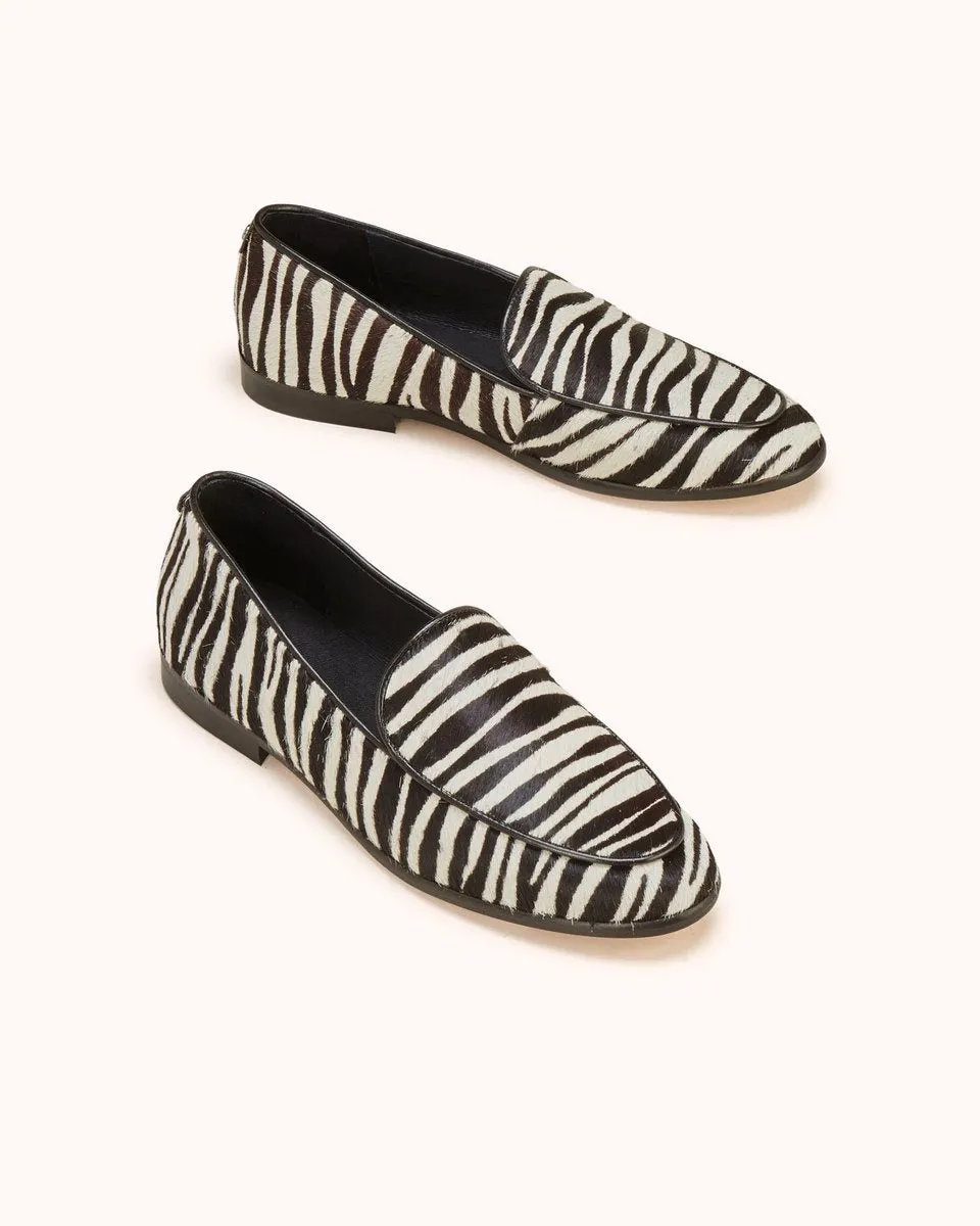 Mocassins En Cuir Vonga - Noir Et Blanc