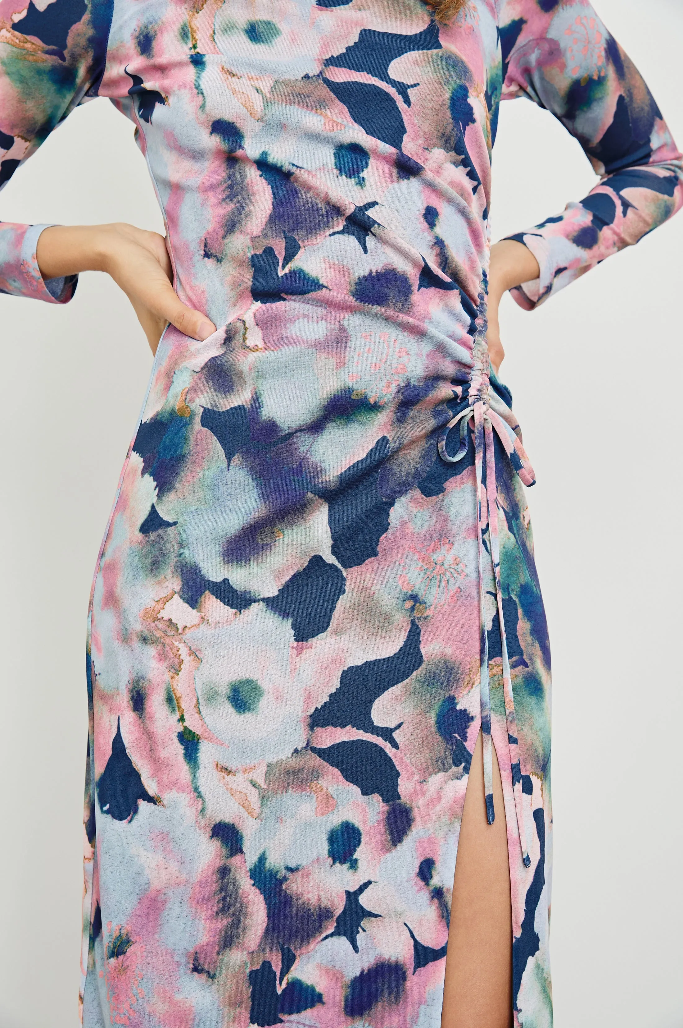 MONA DRESS - MIDNIGHT VERBENA
