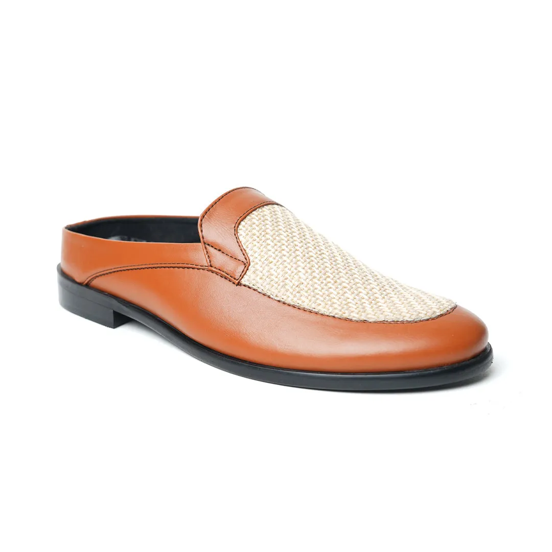 Monkstory Half Mule Shoes - Tan/Beige