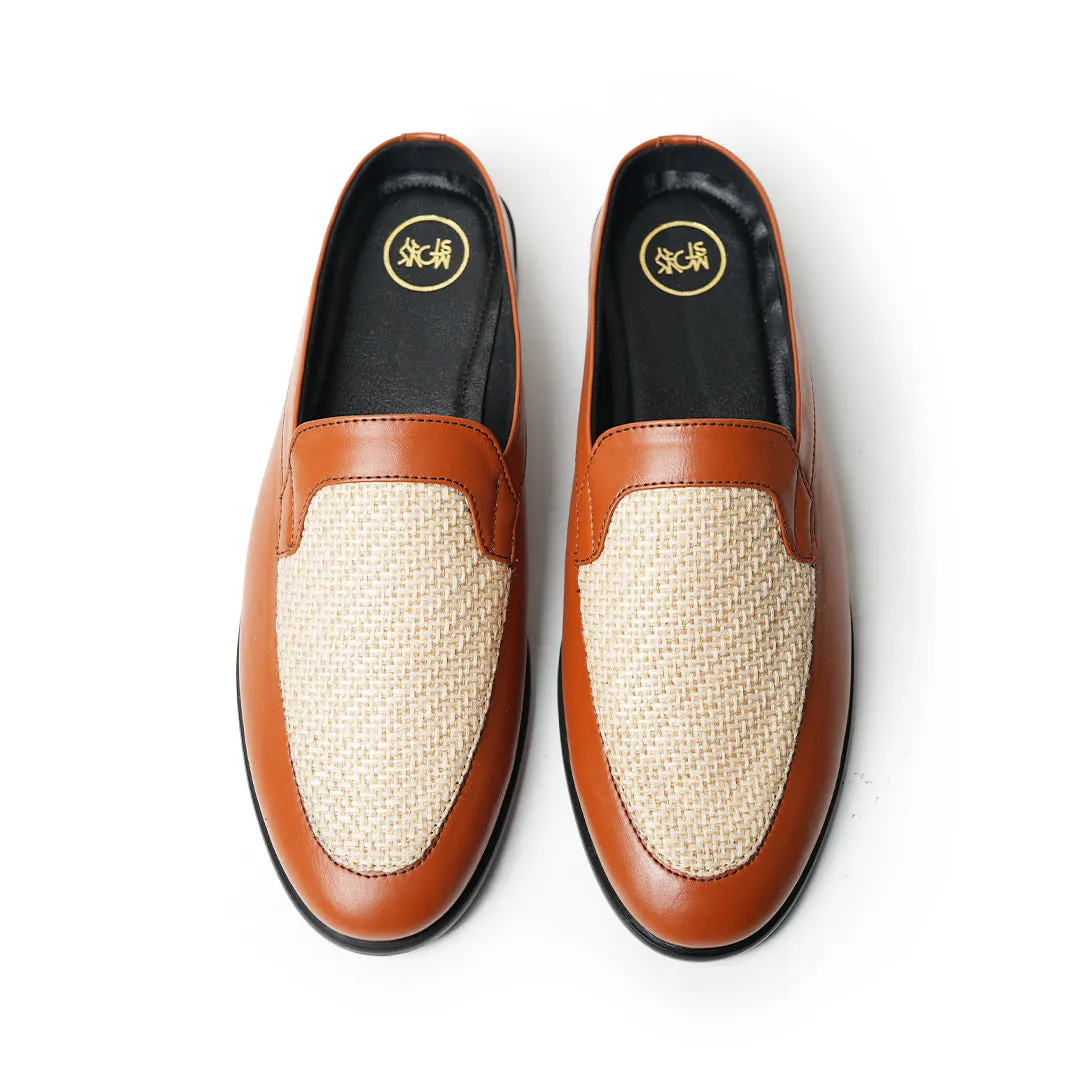 Monkstory Half Mule Shoes - Tan/Beige