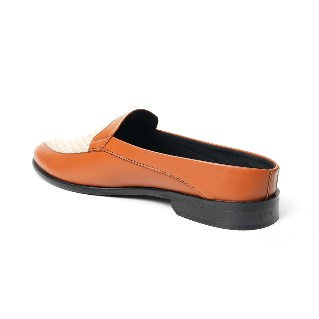 Monkstory Half Mule Shoes - Tan/Beige