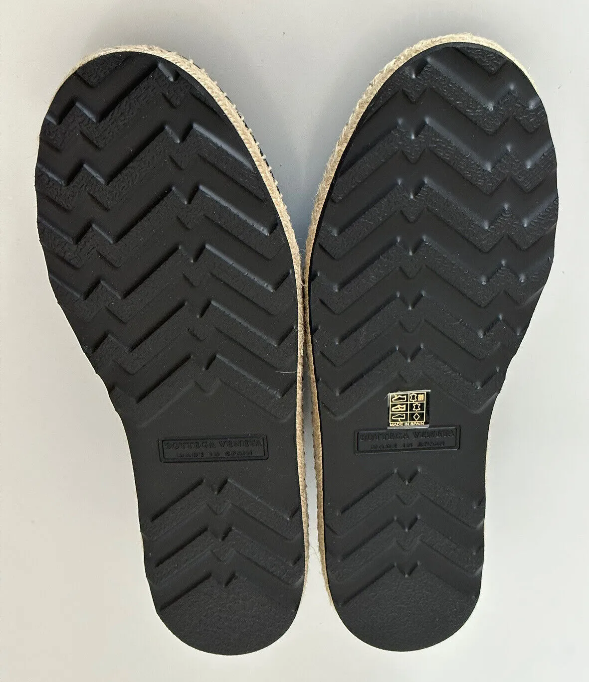 NIB $620 Bottega Veneta Men's Slip-on Espadrilles Shoes Black 12 US (45) 578267