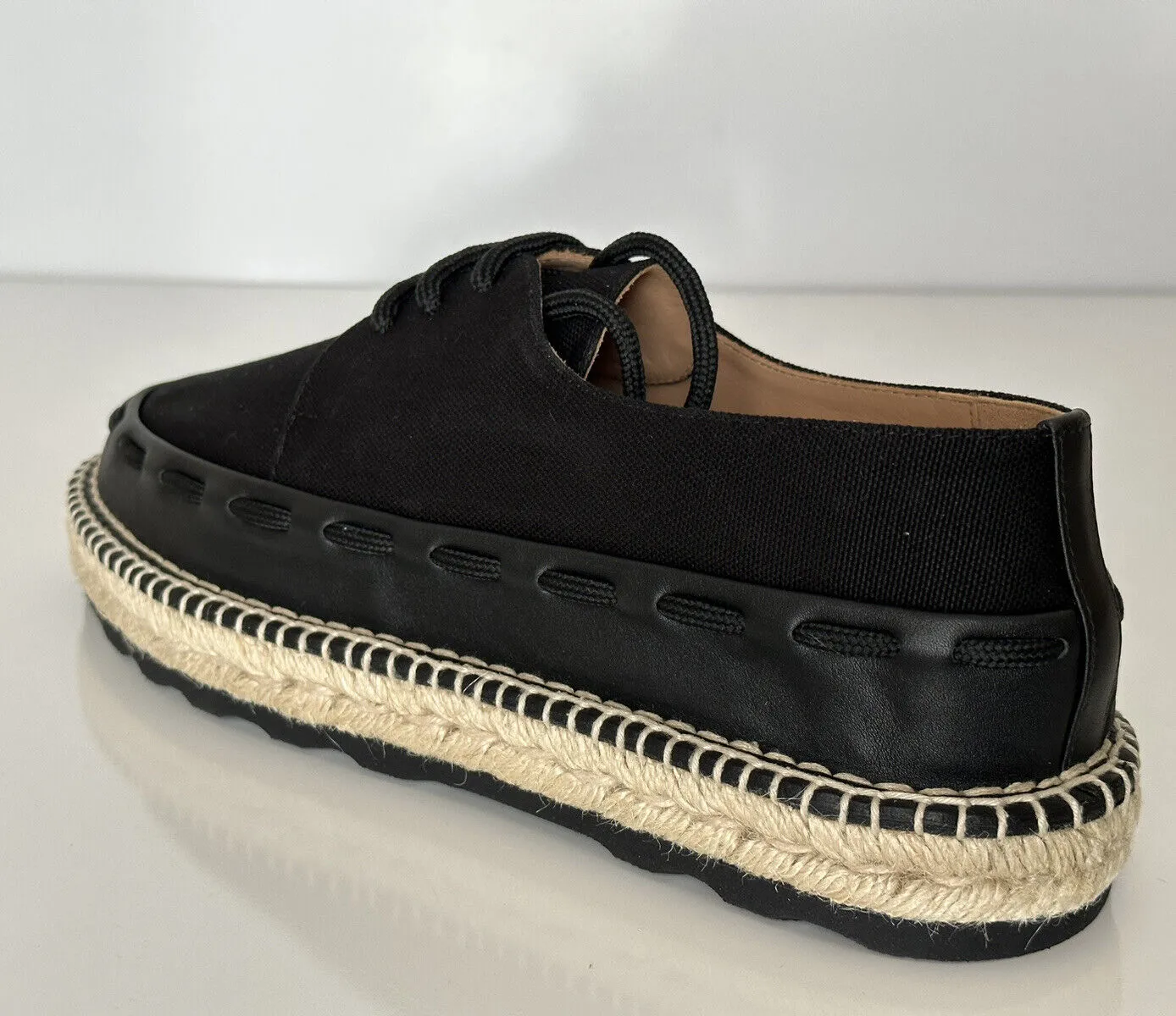 NIB $620 Bottega Veneta Men's Slip-on Espadrilles Shoes Black 12 US (45) 578267