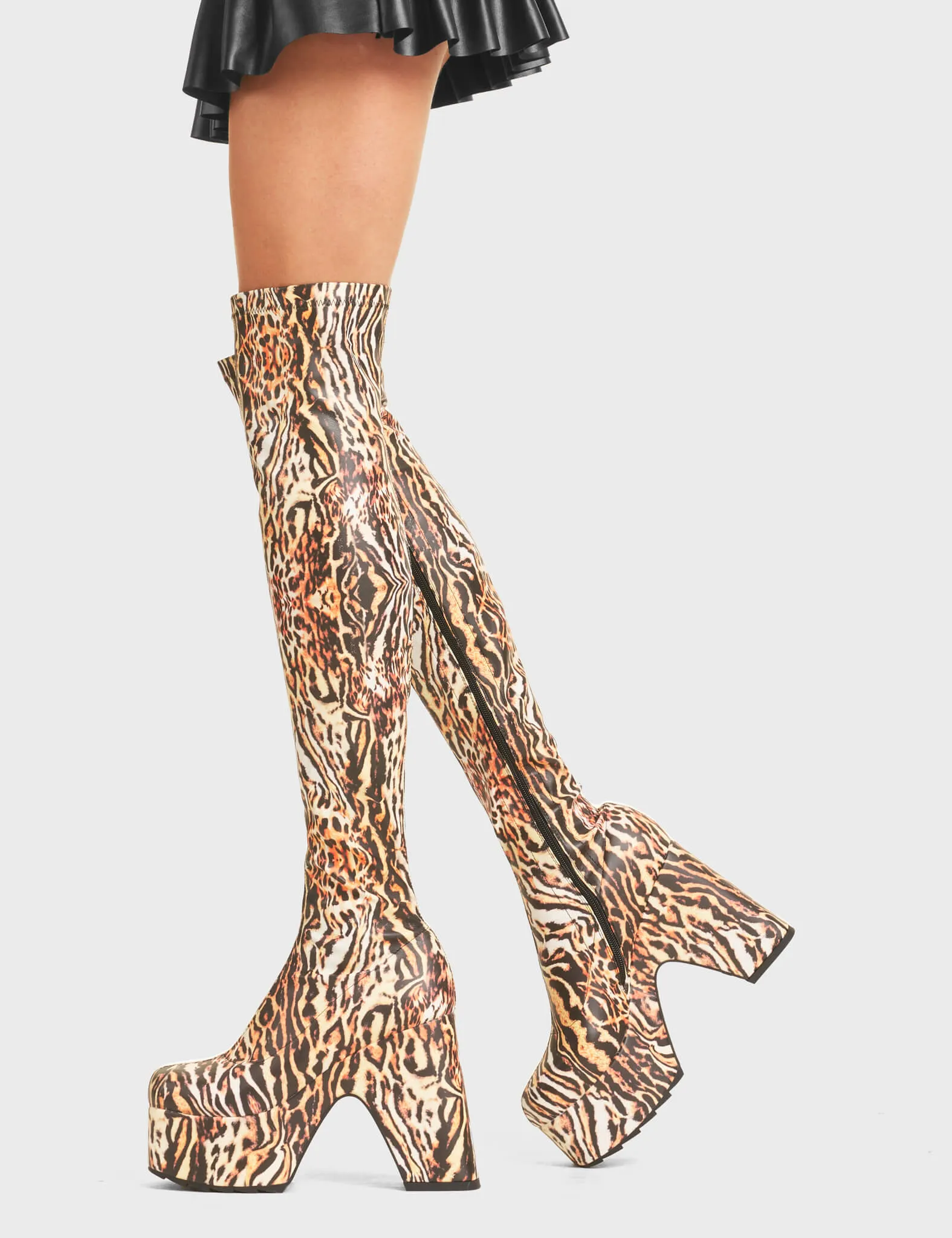Not Your Worry Platform Thigh High Boots