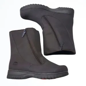 NWT Totes Vintage Brown Waterproof Double Zip Calf Heights Boots Size 8M