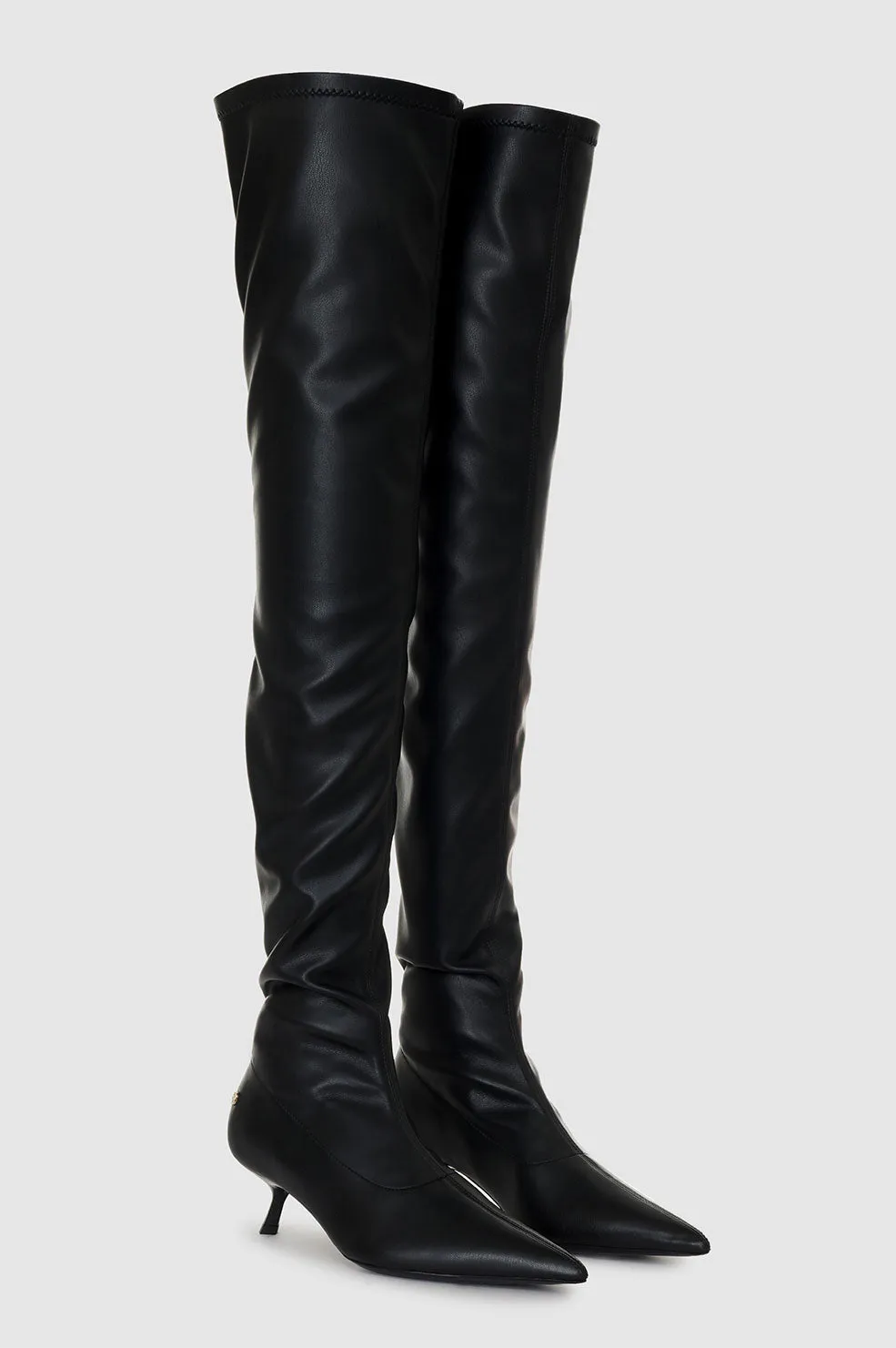 Over The Knee Hilda Boots - Black