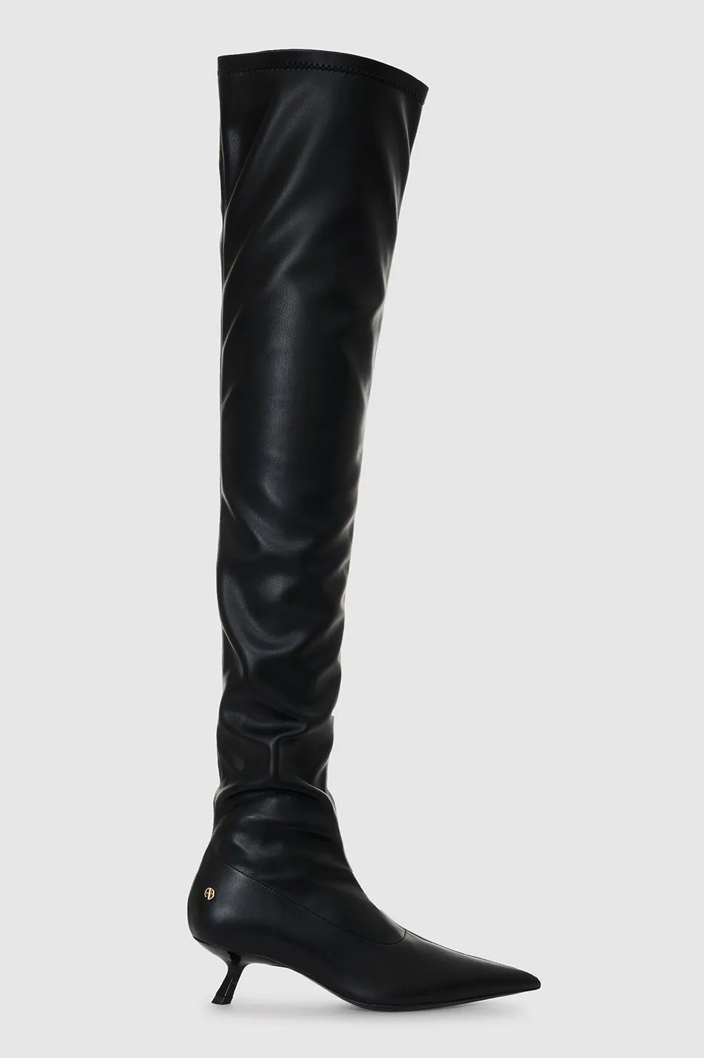 Over The Knee Hilda Boots - Black