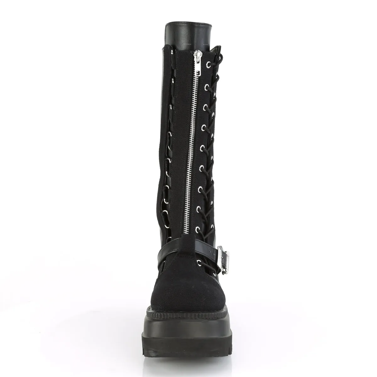 Panzer Canvas Platform Boots
