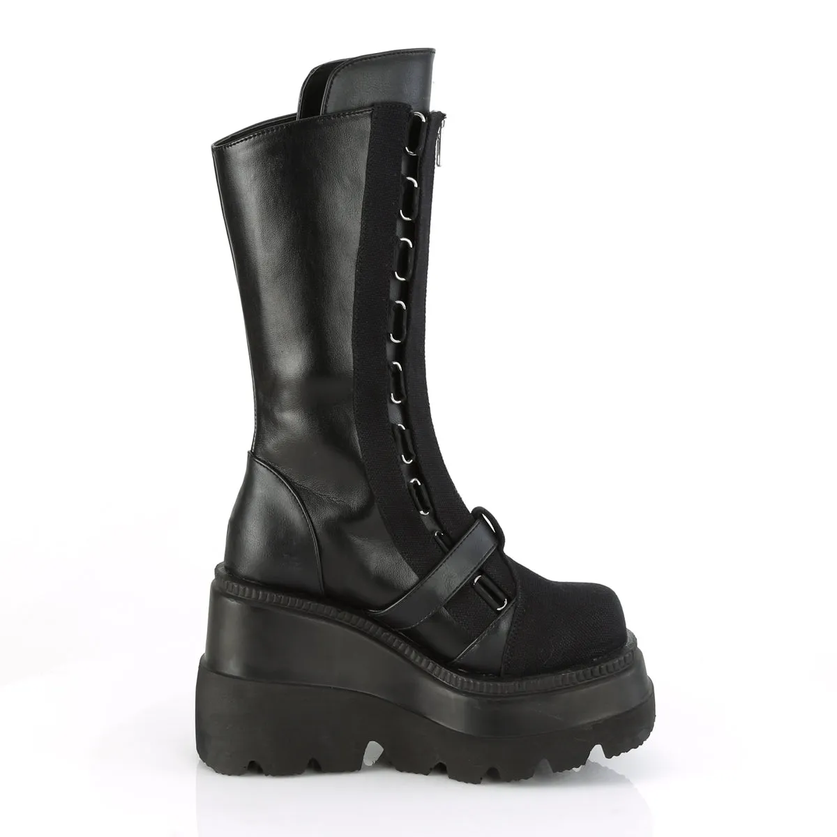 Panzer Canvas Platform Boots
