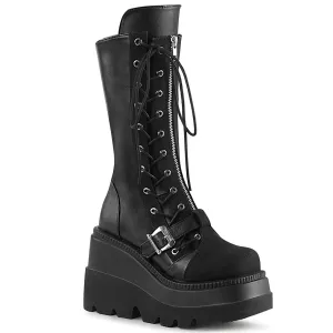 Panzer Canvas Platform Boots