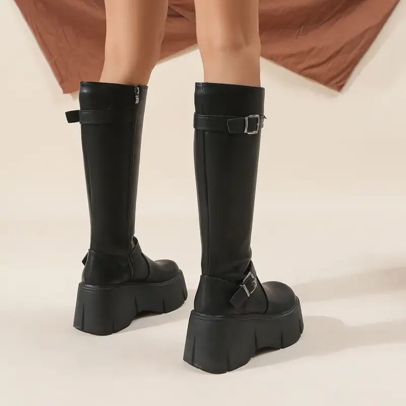 Petunia Platform Knight Boots