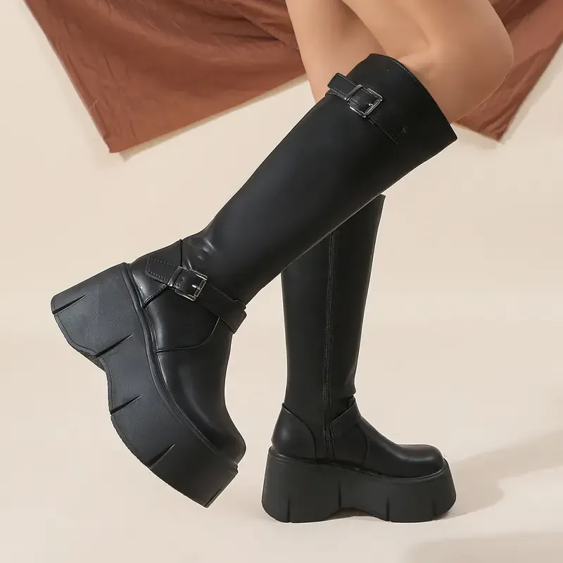 Petunia Platform Knight Boots