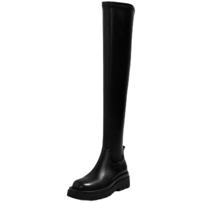 Platform Stretch Boots
