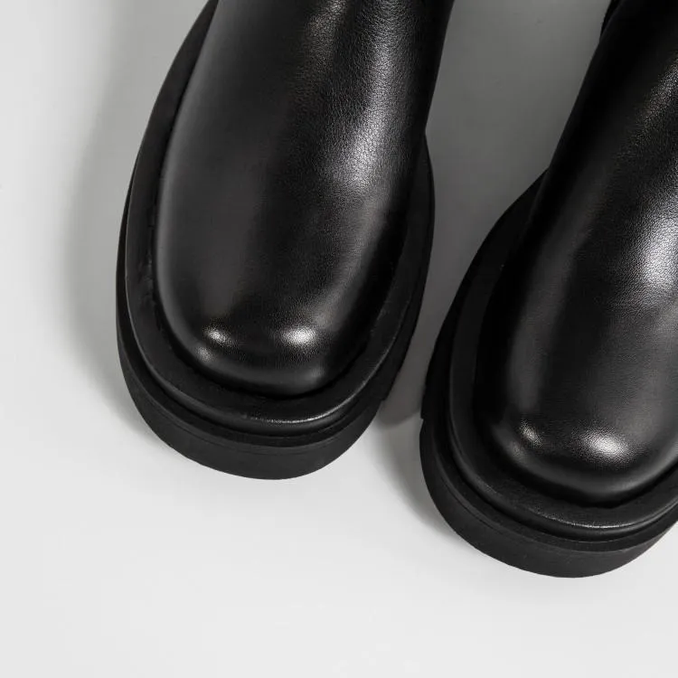 Platform Stretch Boots