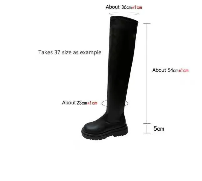 Platform Stretch Boots