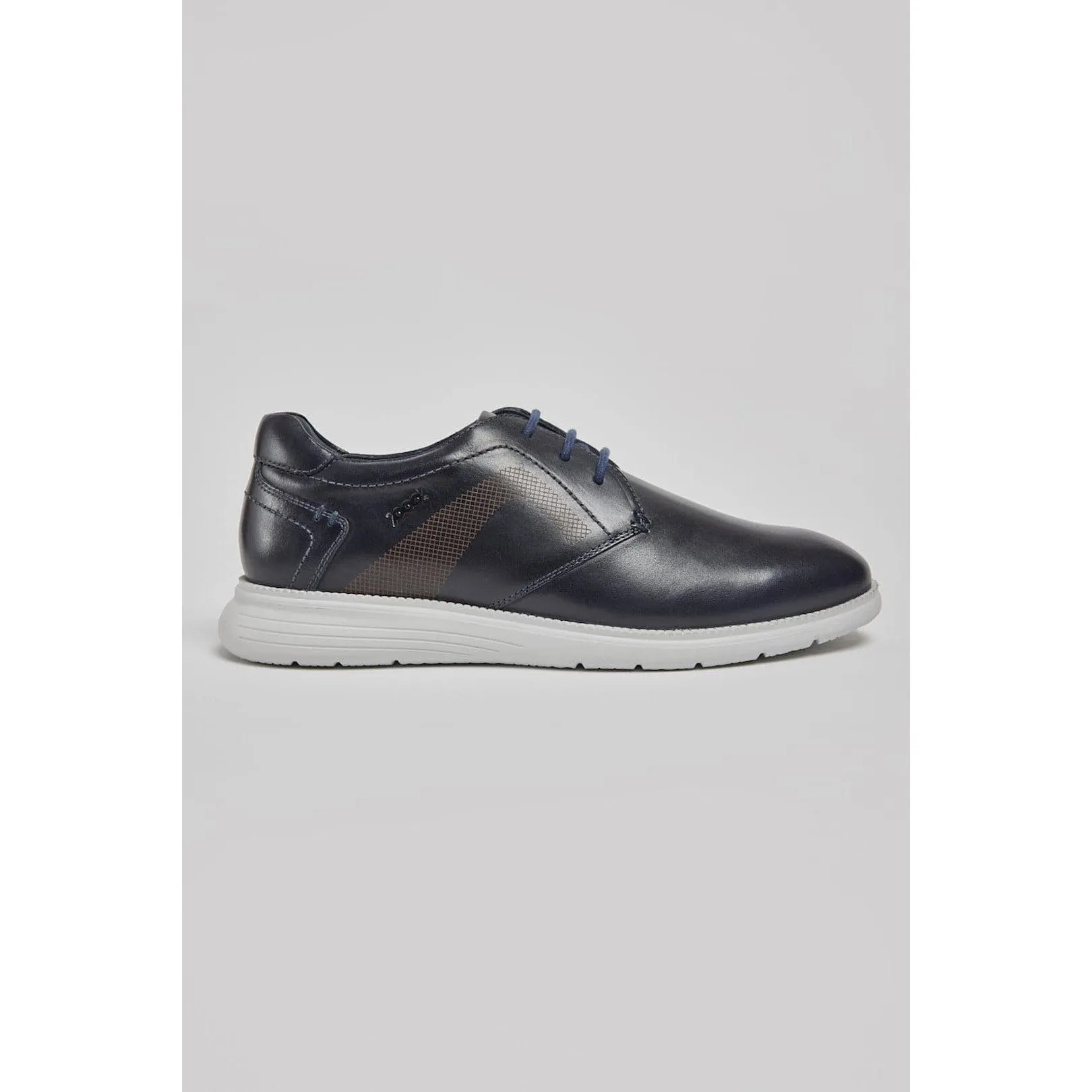 Pods Aston Mens Navy Leather Lace Up Shoes