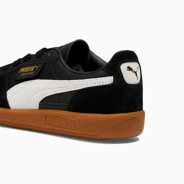 PUMA Palermo Leather Women's Sneakers - PUMA Black-Feather Gray-Gum