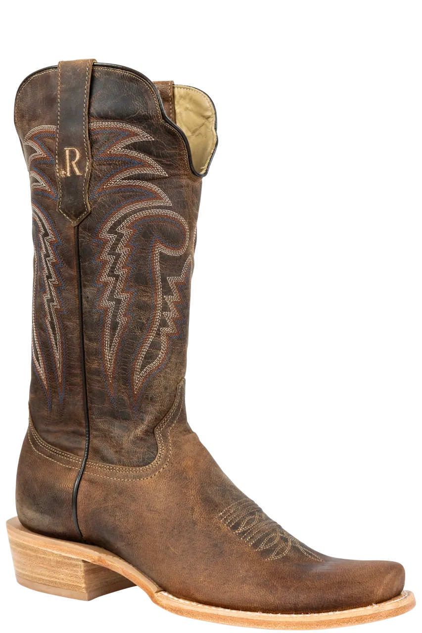 R. Watson Goat Cowboy Boots - Tan