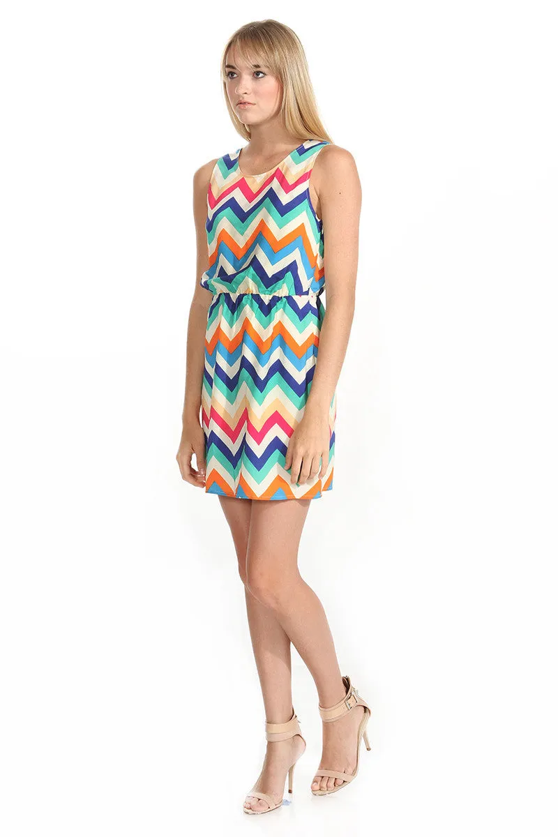 Rainbow Wave Dress