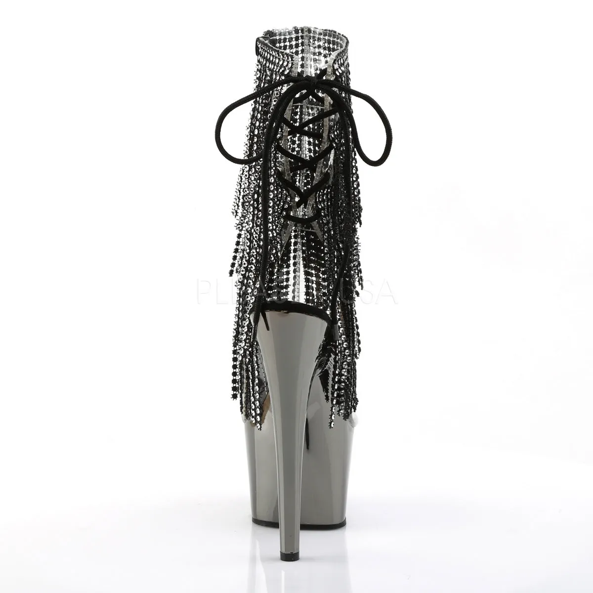 Rhinestone Fringe Sexy Platform Boots