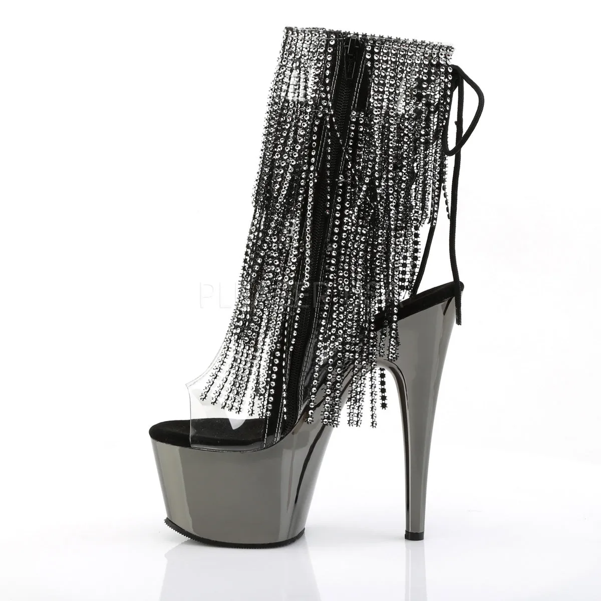 Rhinestone Fringe Sexy Platform Boots