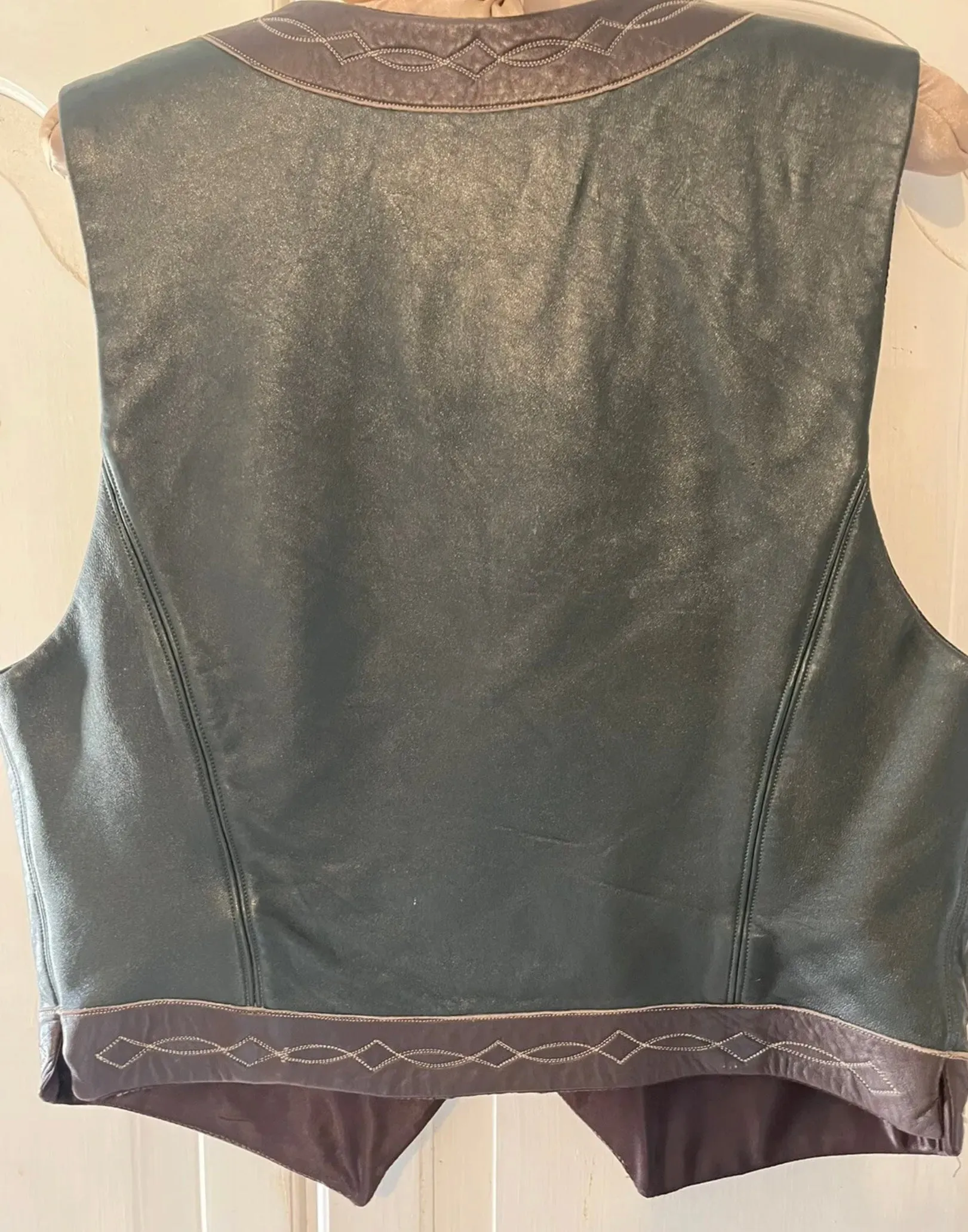Ride ‘Em Cowboy Rocketbuster Vintage Leather Vest