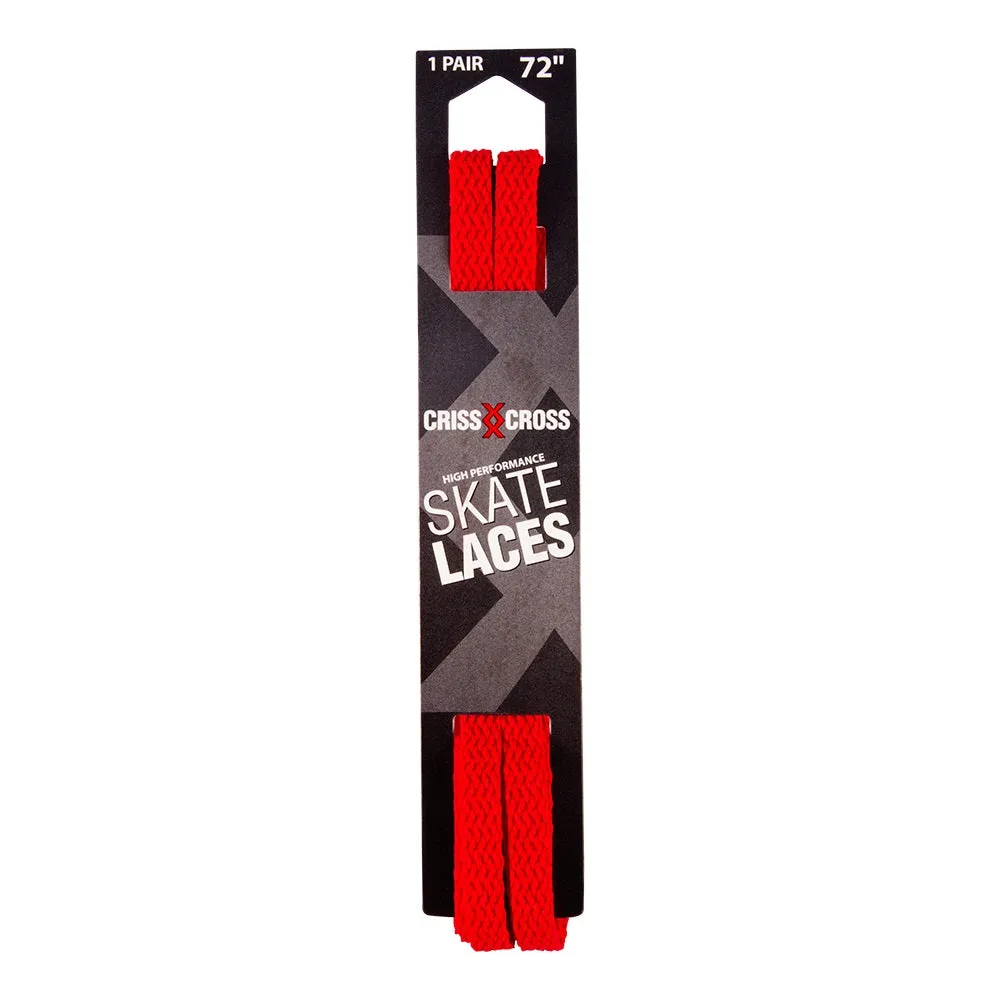 Riedell Criss Cross Skate Laces Skinny 3/8″ Width - Red