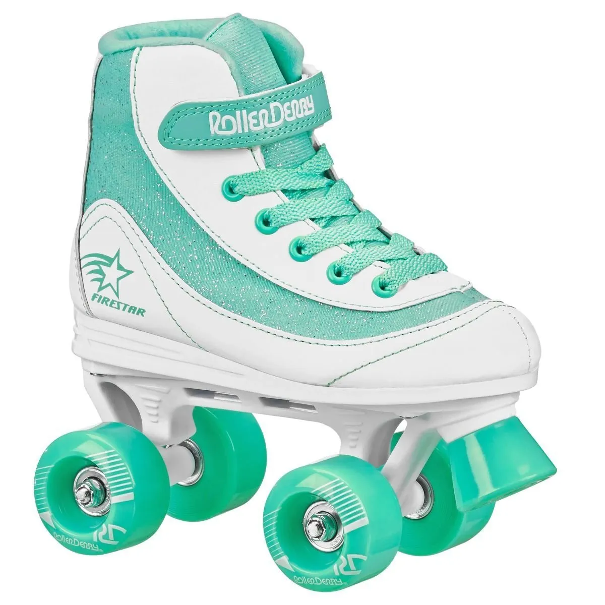 Roller Derby Firestar Mint/White Skates Size 4