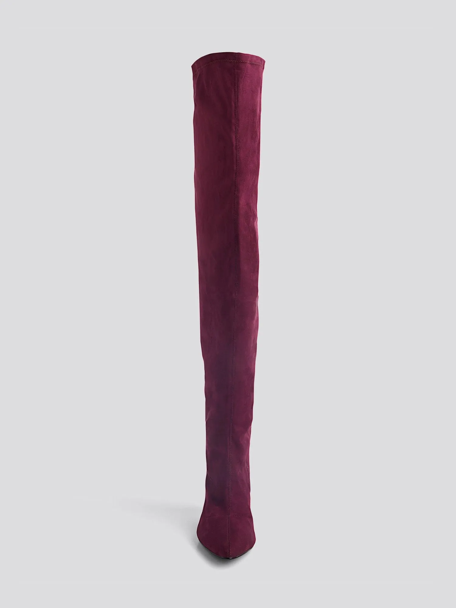 Rosa Faux Suede Thigh-High Boots - Nadia x FTF