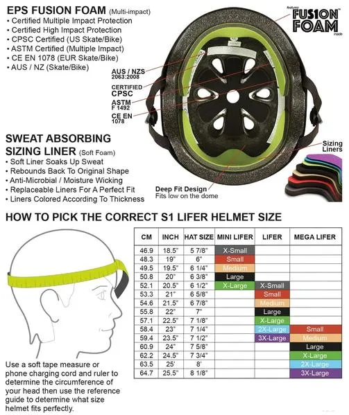 S1 Lifer Helmet - Silver Gloss Glitter