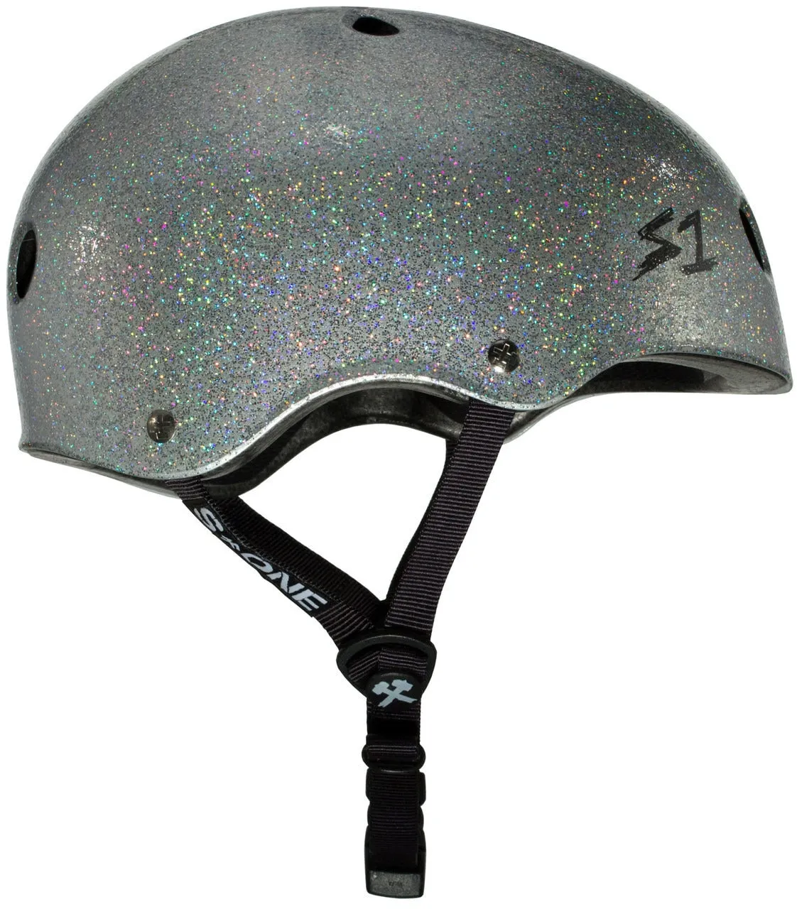 S1 Lifer Helmet - Silver Gloss Glitter